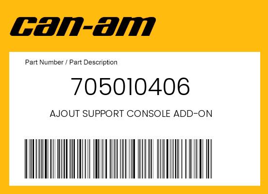 AJOUT SUPPORT CONSOLE ADD-ON undefined