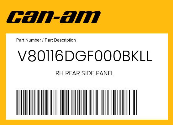 0 OEM Part V80116DGF000BKLL