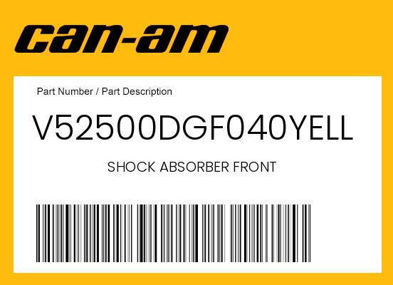 Can-Am OEM Front Shock Absorber 2008-2016 DS 70 - V52500DGF040YELL undefined