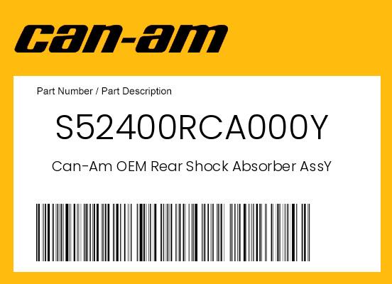 0 OEM Part S52400RCA000Y