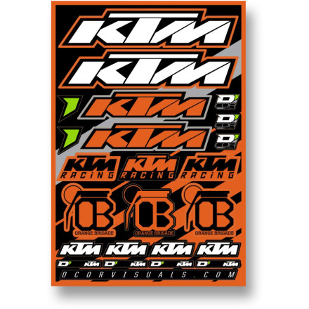 D'COR Visuals 2014 KTM SXF Decal Sheet D'COR Visuals 2014 KTM SXF Decal Sheet