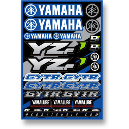 D'COR Visuals 2014 Yamaha YZF Decal Sheet