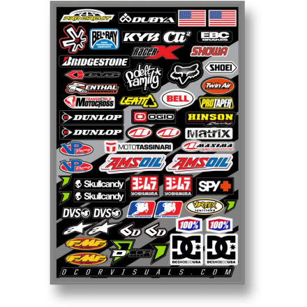 D'COR Visuals Assorted Logo Decal Sheet