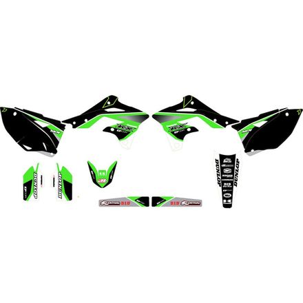 D'COR Visuals Race Line Shroud/Trim Graphics Kit - Kawasaki