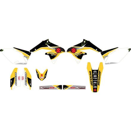 D'COR Visuals Race Line Shroud/Trim Graphics Kit - Suzuki