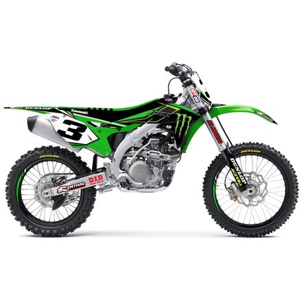 D'COR Visuals 2016 Monster Energy Complete Graphic Kit - Kawasaki