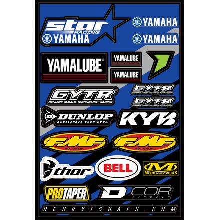 D'COR Visuals 2016 Team Star Yamaha Decal Sheet