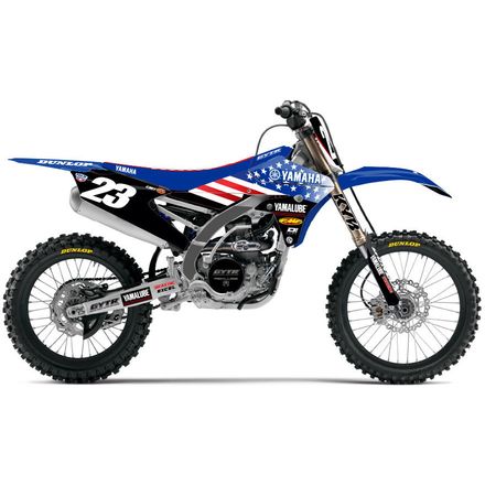 D'COR Visuals 2017 Star Racing Patriot Complete Graphic Kit - Yamaha