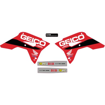 D'COR Visuals 2020 Geico Graphics Kit - Honda