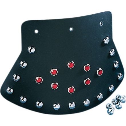 Drag Specialties Studded Mudflap With Diamond Center Drag Specialties Studded Mudflap With Diamond Center