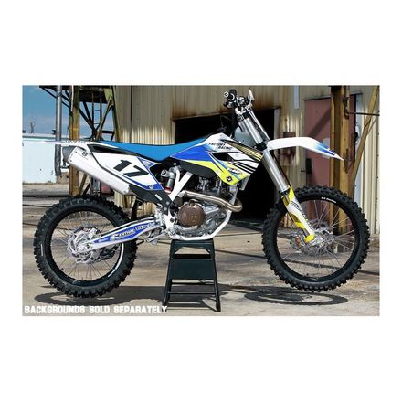 FLU Designs 2015 Pro Team Series 2 Graphics Kit - Husqvarna FLU Designs 2015 Pro Team Series 2 Graphics Kit - Husqvarna