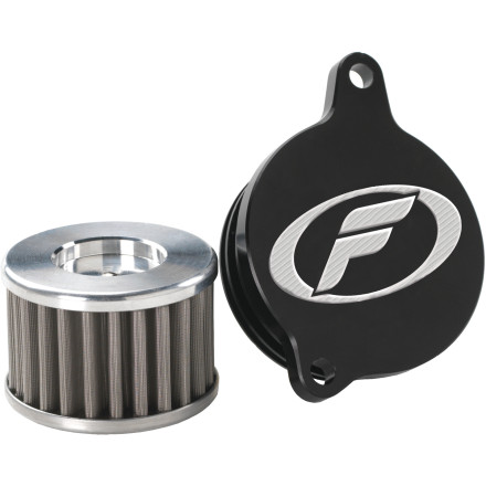 Filtron Superflow Stainless Steel Oil Filter With Cover - Long [obs]