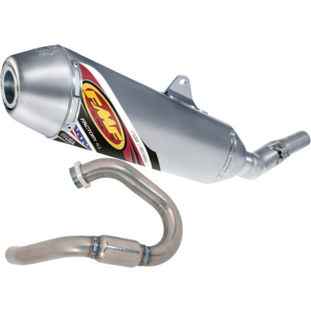 FMF Factory 4.1 Complete Exhaust - Stainless Steel Mid Pipe With Powerbomb Header FMF Factory 4.1 Complete Exhaust - Stainless Steel Mid Pipe With Powerbomb Header