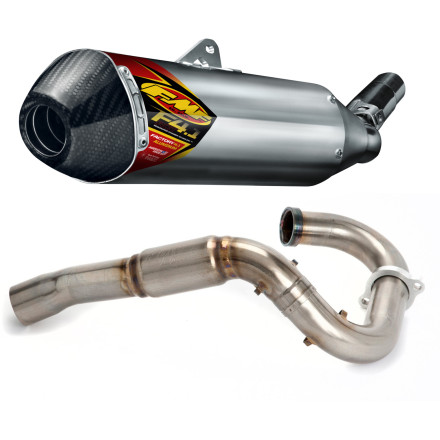 FMF Aluminum Factory 4.1 Slip-On RCT With Powerbomb Header And Carbon Fiber End Cap FMF Aluminum Factory 4.1 Slip-On RCT With Powerbomb Header And Carbon Fiber End Cap