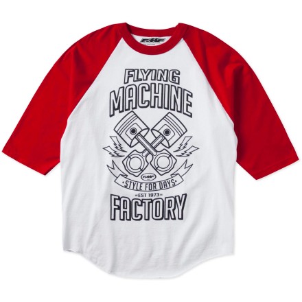FMF Pistons Raglan Long Sleeve T-Shirt FMF Pistons Raglan Long Sleeve T-Shirt