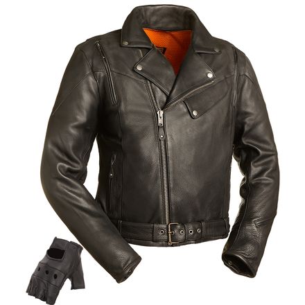 First Manufacturing The 60's New Yorker Jacket With FREE Gloves