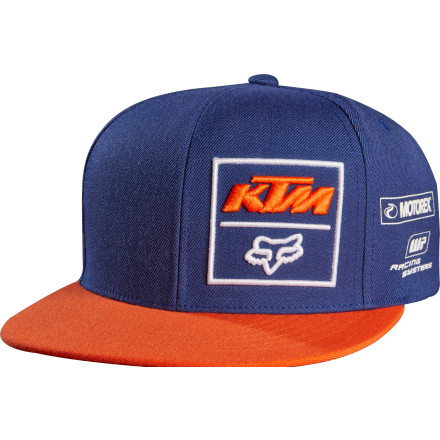 Fox Racing KTM Replica Snapback Hat | MotoSport (Legacy URL) Fox Racing KTM Replica Snapback Hat