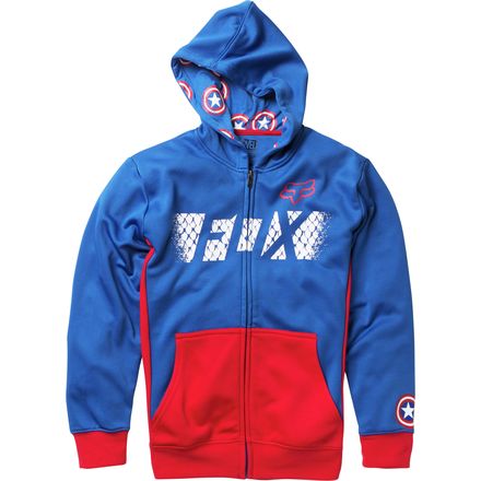 Fox Racing Youth Marvel Captain America Zip Hoody