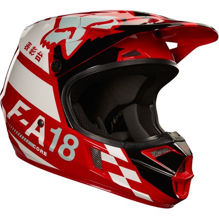 Fox Racing 2018 Youth V1 Helmet - Sayak Fox Racing 2018 Youth V1 Helmet - Sayak