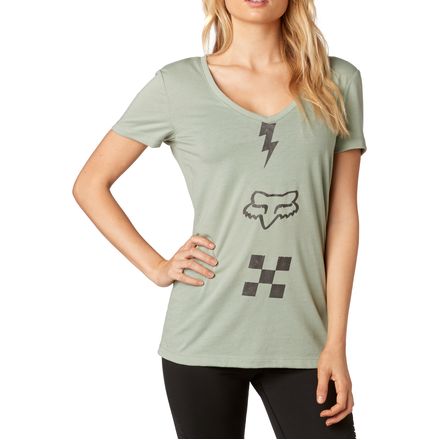 Fox Racing Women's Transistor V-Neck T-Shirt Fox Racing Women's Transistor V-Neck T-Shirt