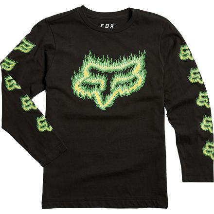 Fox Racing Youth Flame Head Long Sleeve Shirt Fox Racing Youth Flame Head Long Sleeve Shirt