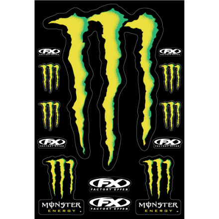 Factory Effex Monster Energy XL Sticker Kit Sheet [obs]