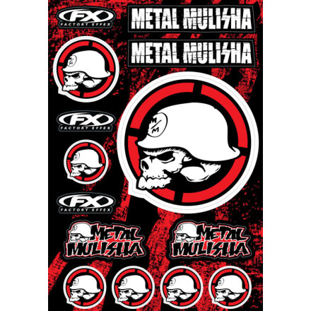 Factory Effex Metal Mulisha Decal Sheet Kit 2