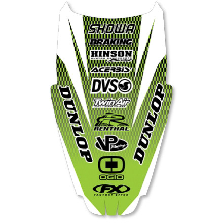 Factory Effex 2015 Rear Fender Decal - Kawasaki