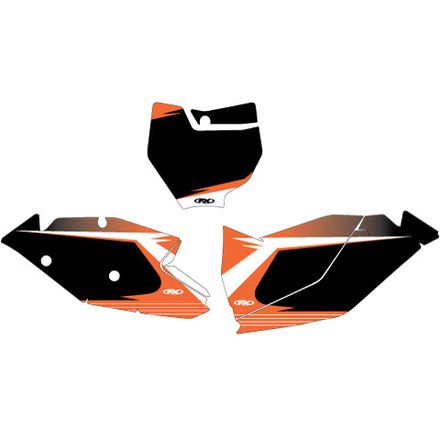 Factory Effex Pre-Cut Number Plate Backgrounds - KTM Factory Effex Pre-Cut Number Plate Backgrounds - KTM