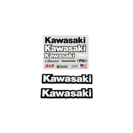 Factory Effex Factory Rider Gear iron-On Kit - Kawasaki Factory Effex Factory Rider Gear iron-On Kit - Kawasaki