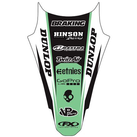 Factory Effex Rear Fender Decal - Kawasaki