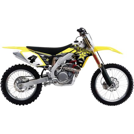 Factory Effex 16 Rockstar Suzuki Complete Shroud/Trim/Fork Graphic Kit