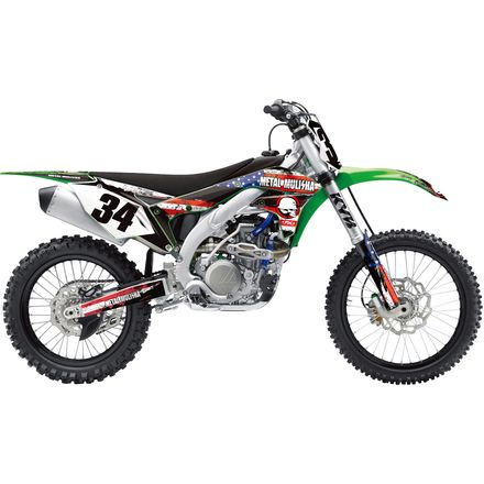 Factory Effex 2017 Metal Mulisha Shroud Graphic Kit - Kawasaki