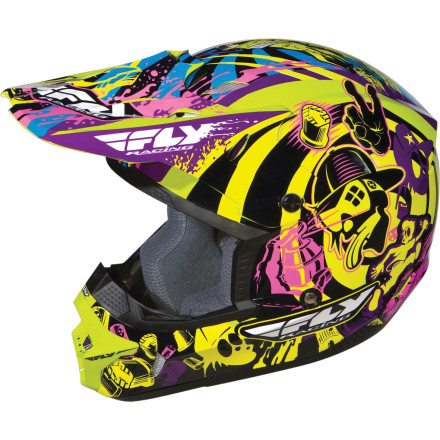 Fly Racing 2012 Youth Kinetic Graphiti Helmet [obs]