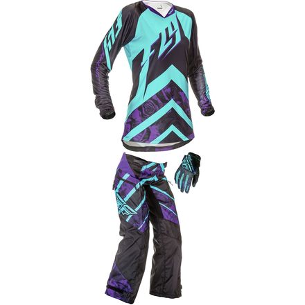 Fly Racing 2016 Girl's Kinetic OTB Combo