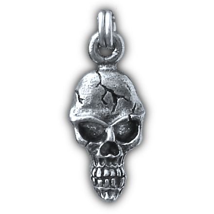 Guardian Bell Cracked Skull Zipper Pull Guardian Bell Cracked Skull Zipper Pull