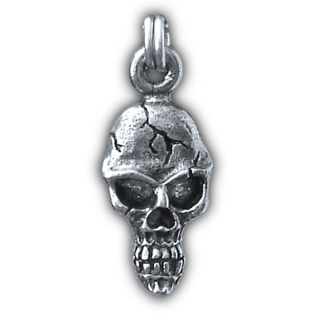 Guardian Bell Cracked Skull Zipper Pull