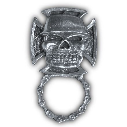 Guardian Bell Sunglasses Holder Pin - Skull Cross Guardian Bell Sunglasses Holder Pin - Skull Cross