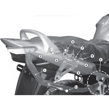Givi Monorack Sidearms - USE STYLE GIV0011 Givi Monorack Sidearms - USE STYLE GIV0011