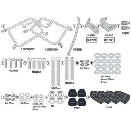Givi Trekker Outback Side Case One-Fit Mounts