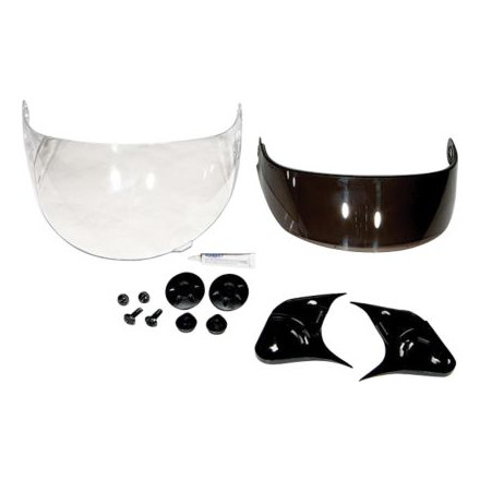 GMAX Dual Lens Faceshield With Holes For Flip Tint