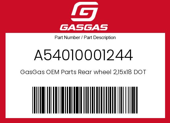 0 Gasgas OEM Part A54010001244