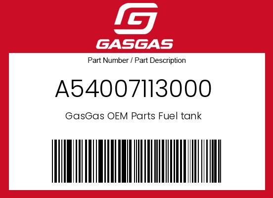0 Gasgas OEM Part A54007113000