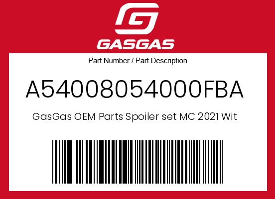 0 Gasgas OEM Part A54008054000FBA