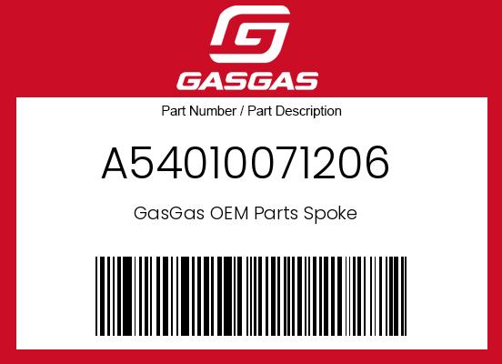 0 Gasgas OEM Part A54010071206