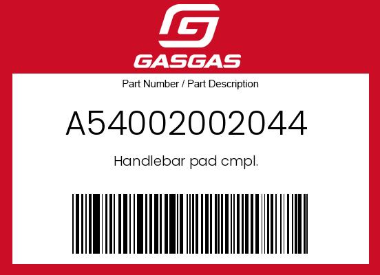 0 Gasgas OEM Part A54002002044