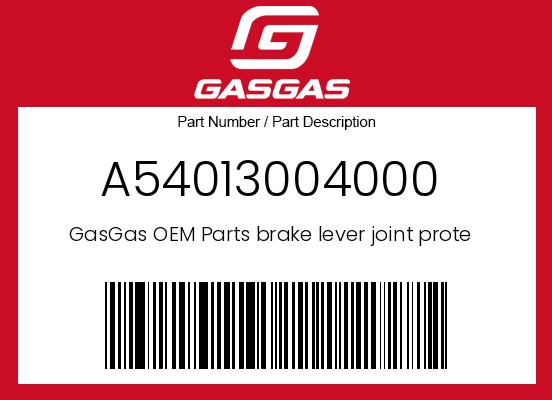 0 Gasgas OEM Part A54013004000
