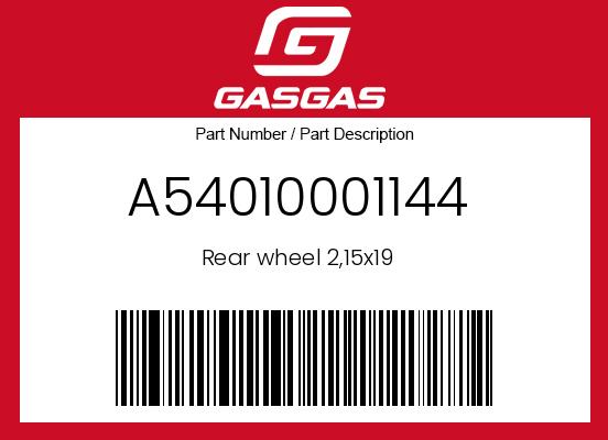 0 Gasgas OEM Part A54010001144