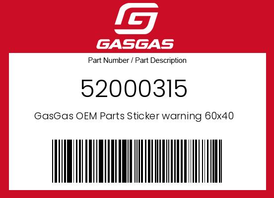 0 Husqvarna OEM Part 52000315