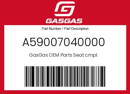 0 Gasgas OEM Part A59007040000